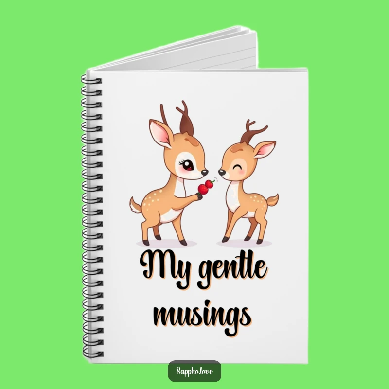 Funny Gentle Deer Notebook: Jot Down Kind Thoughts, A Perfect Funny Gift